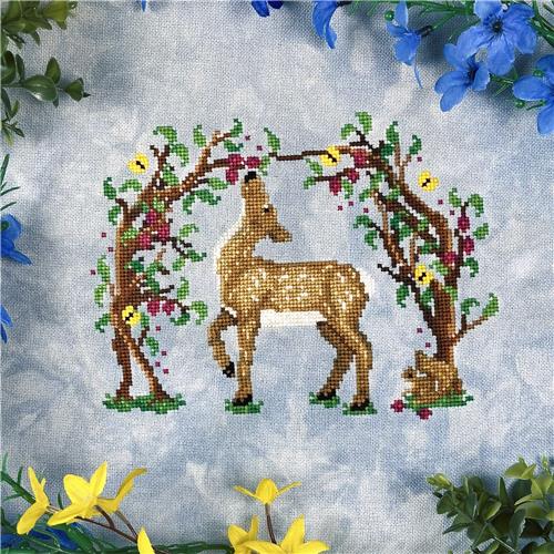 Deer in the Brambles Pattern