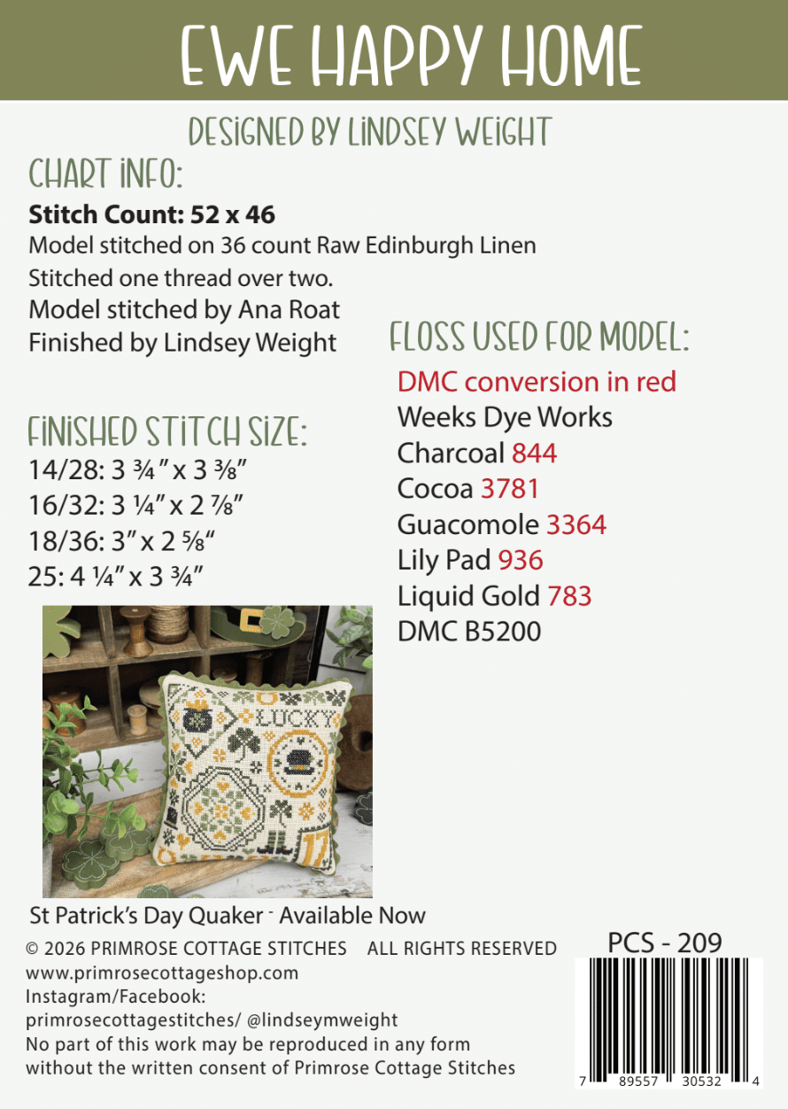Ewe Happy Home Pattern