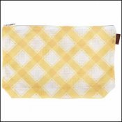 Cornsilk Plaid Project Bag 11" x 16"