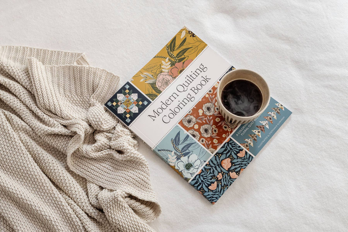 Modern Quilting Coloring Book: Adult Coloring Book (Spring)