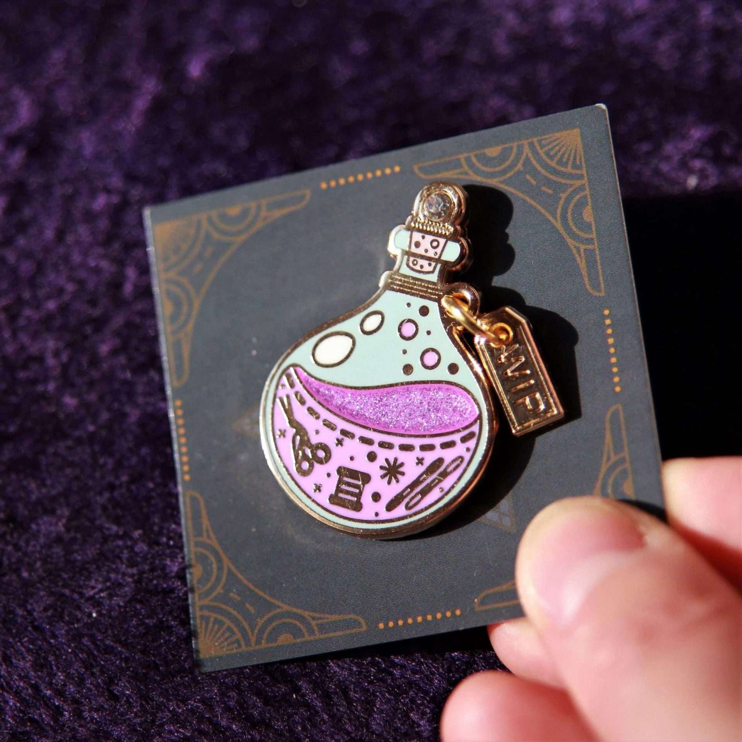 Flesje met Naaldhouder voor Toverdrank Needle Minder
