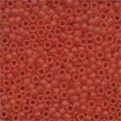 Glass Frosted Seed Beads 62013 Red Red