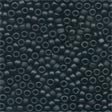 Glass Frosted Seed Beads 62014 Black