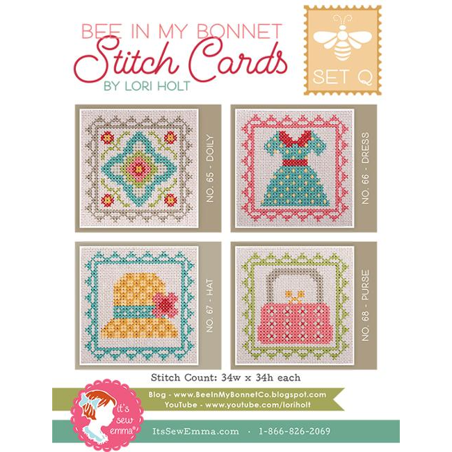 Stitch Cards Set Q Pattern