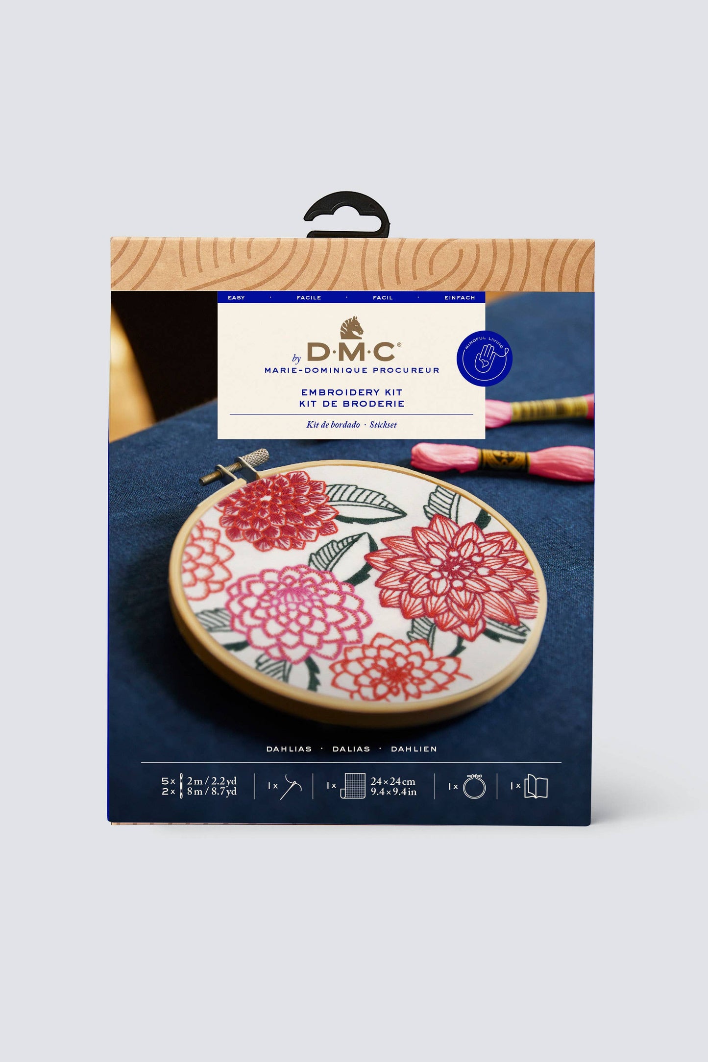 DMC Designer Embroidery Kit Dahlias TB198S