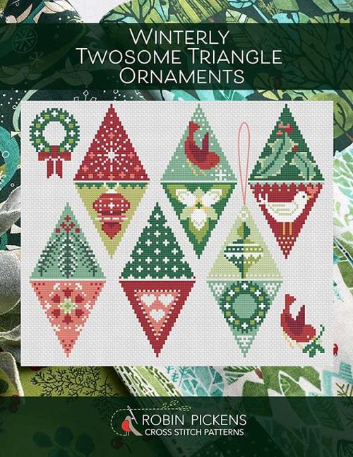 Winterly Twosome Triangle Ornaments Pattern