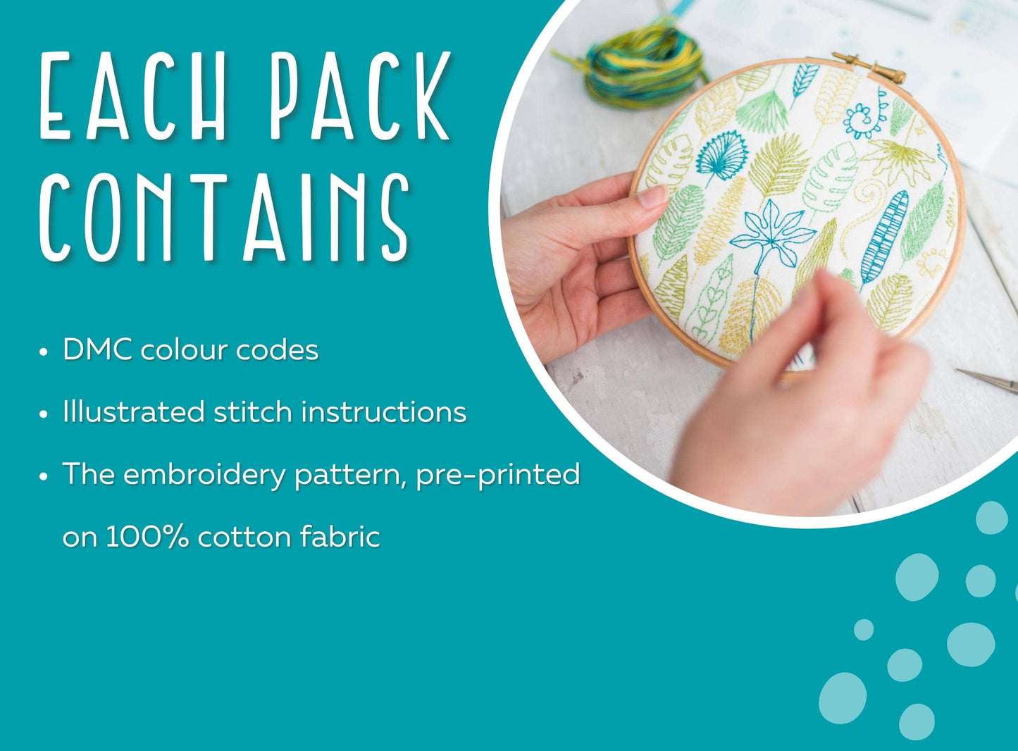 24 Days of Advent  Christmas Embroidery Pattern Fabric Pack