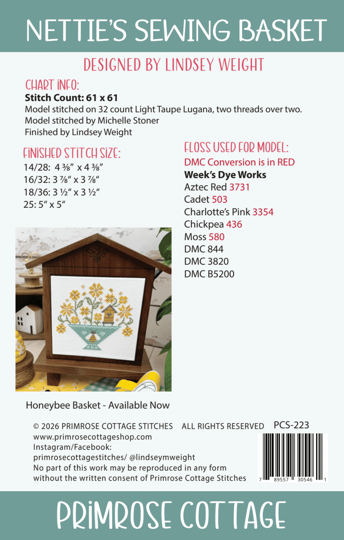 Nettie's Sewing Basket Pattern