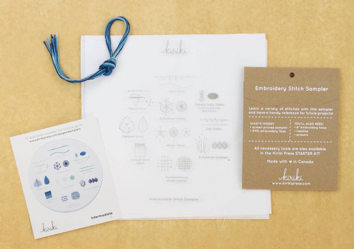 Intermediate Embroidery Stitch Sampler