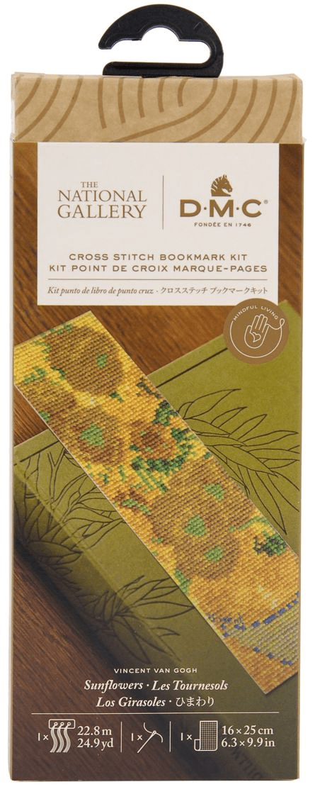 Sunflowers By Van Gogh Cross Stitch Bookmark Kit