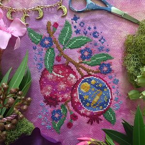 Starry Pomegranate Pattern