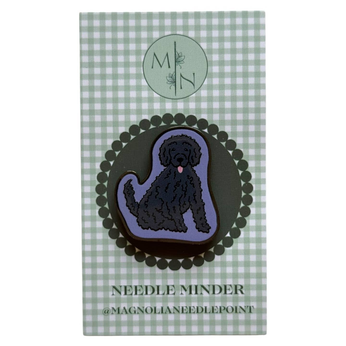 Black Doodle Poodle Needle Minder