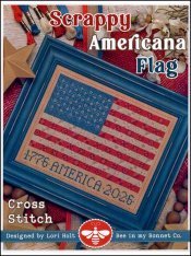 Scrappy American Flag Pattern