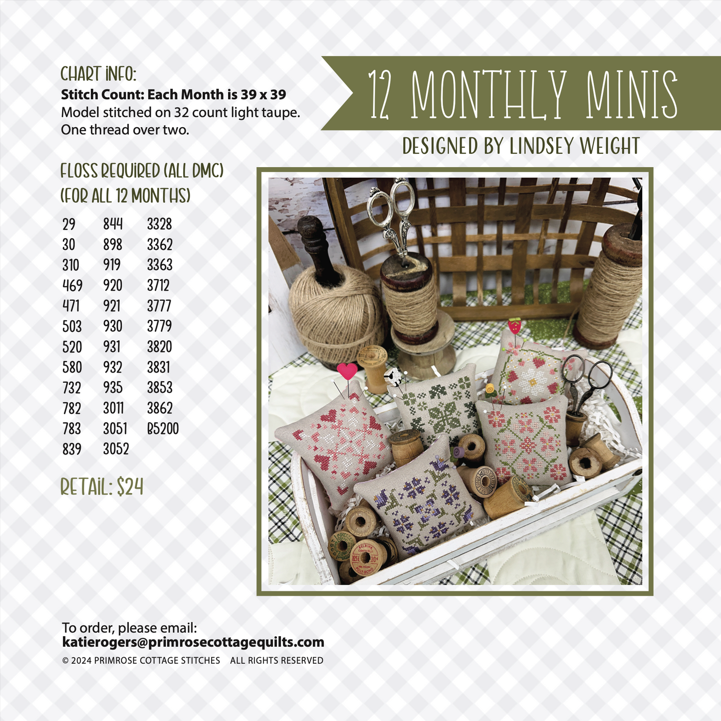12 Monthly Minis Pattern