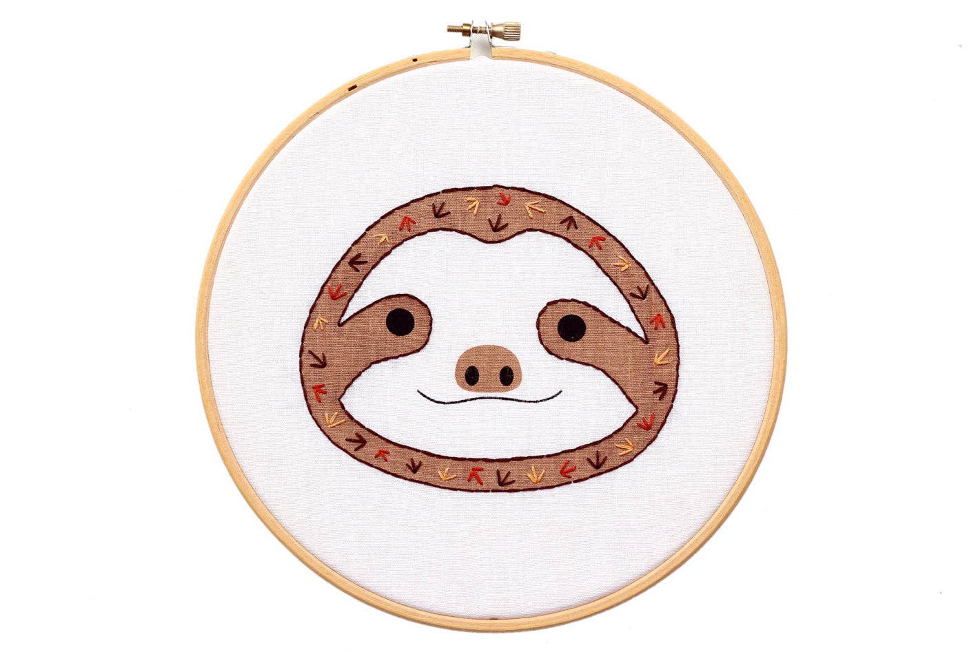 Baby Sloth Hoop Art Kit
