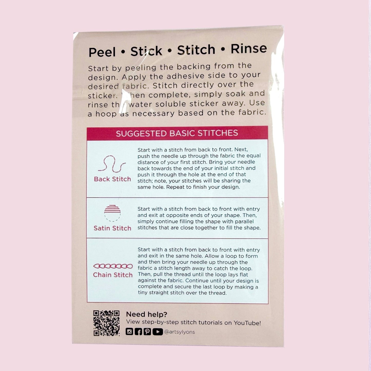 Zodiac Shimmer Stick & Stitch Embroidery Pack