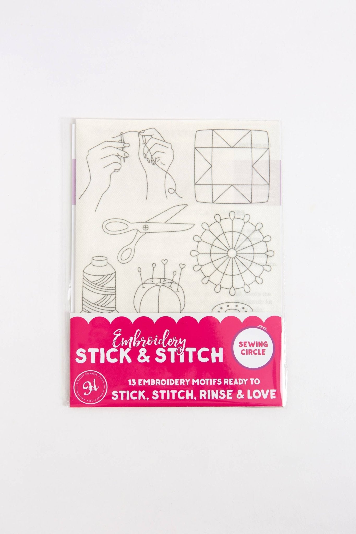Sewing Circle Stick & Stitch Embroidery Pack