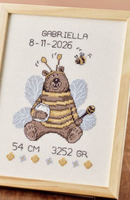 Teddybear Bee Birth Announcement Kit