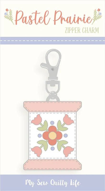 Pastel Prairie Spool Zip Pull