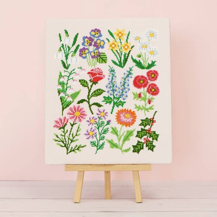 Birthday Botanicals Cross Stitch Kit