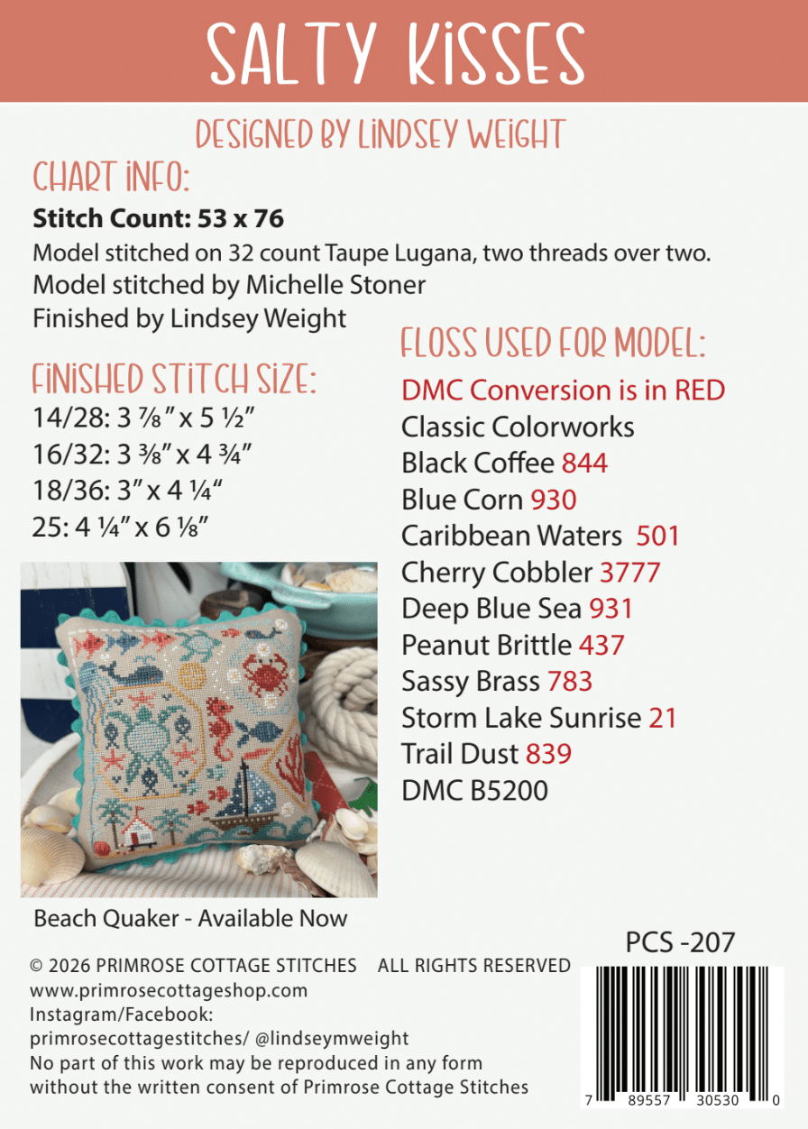 Salty Kisses Pattern