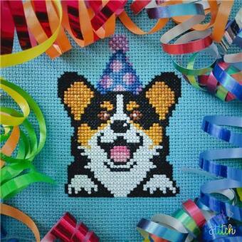 Birthday Corgi Pattern