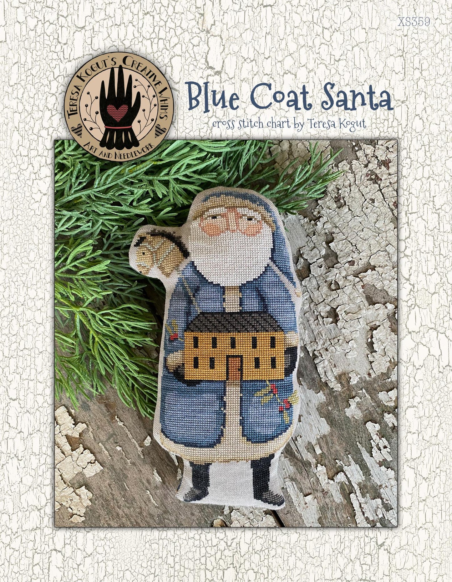 PRE-ORDER Blue Coat Santa Pattern