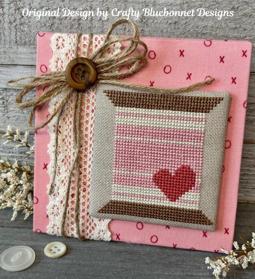 Heart and Stripes Spool Pattern
