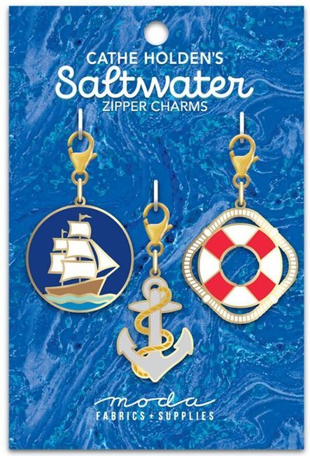 Saltwater Ship Zip Charm (Set of 3)