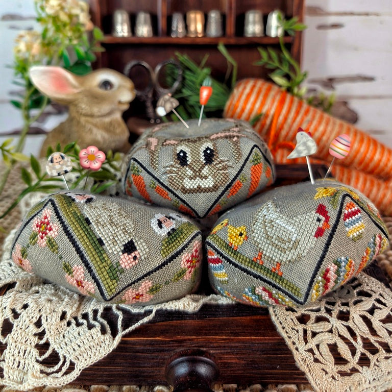 Easter Biscornu Trio Pattern