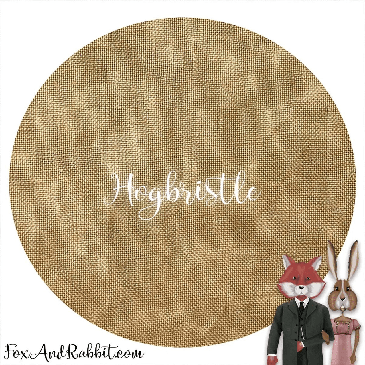 Fox and Rabbit Hand Dyed Fabric Hogbristle