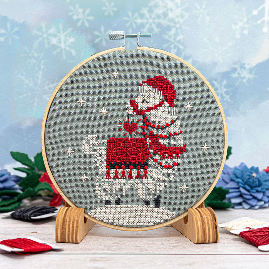 Snowflake Llama Ornament Pattern