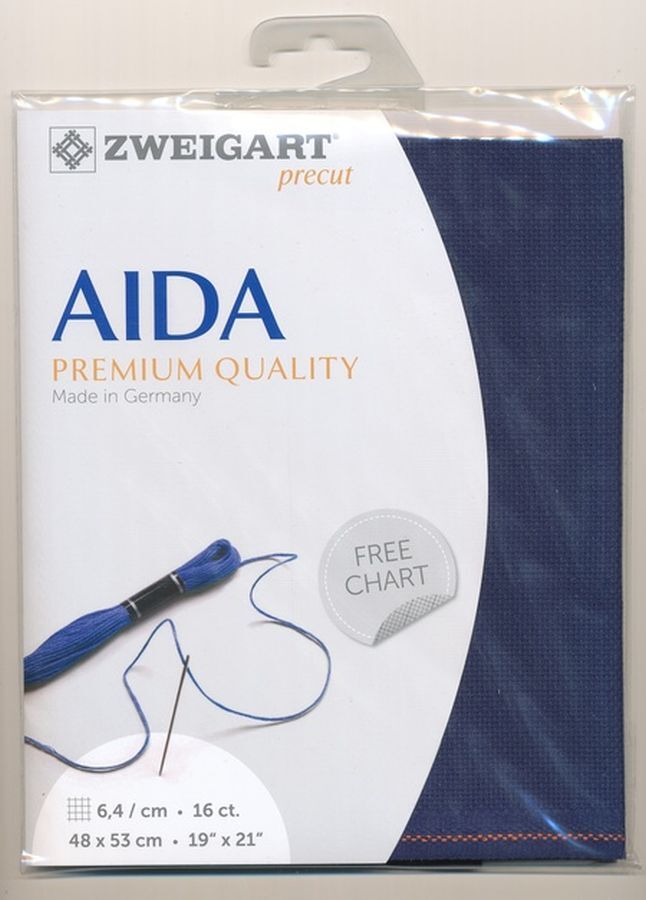 Zweigart 16 ct Aida 589 Precut Fabric, 19" x 21"