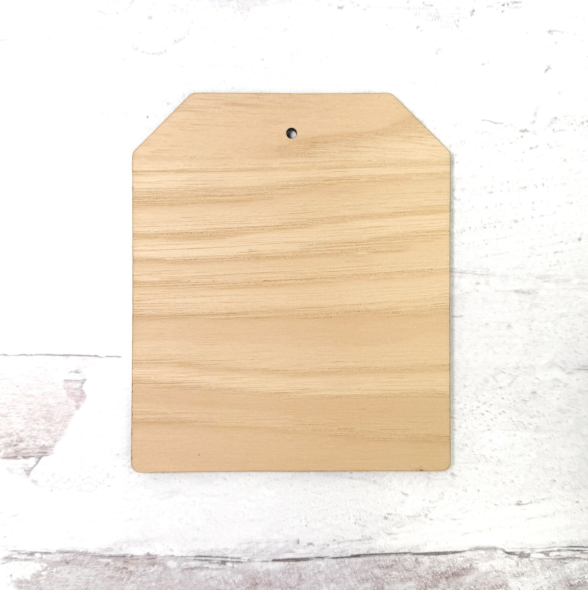 Wood Finishing Board Gift Tag Square