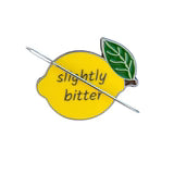 Bitter Lemon Enamel Needle Minder