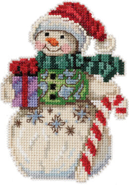 Snowman with Candy Cane Kit