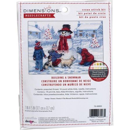 Building A Snowman Cross Stitch Kit
