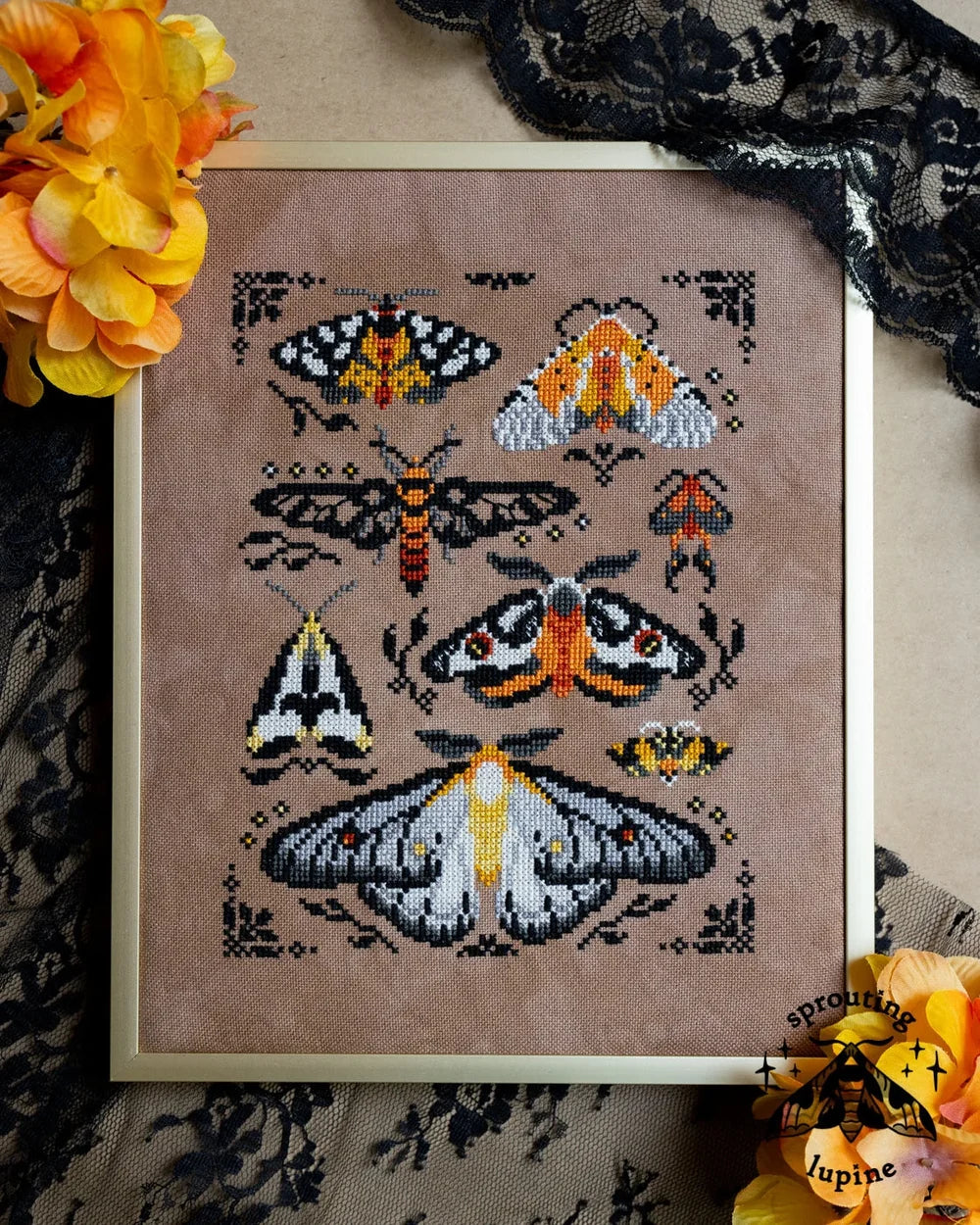 Ochre Wings Pattern