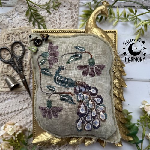 Peacock and Flowers Pattern