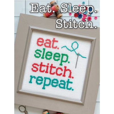 Eat Sleep Stitch Pattern