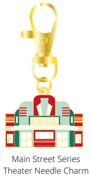 Main Street Series Theater Enamel Charm