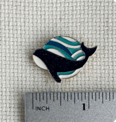 Whale Enamel Needle Minder