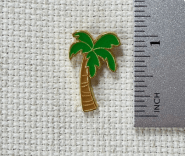 Palm Tree Enamel Needle Minder