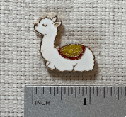 Llama Enamel Needle Minder