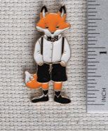 Mr. Fox Enamel Needle Minder