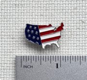 USA Enamel Needle Minder
