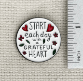 Grateful Enamel Needle Minder