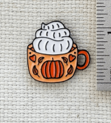 Pumpkin Latte Enamel Needle Minder
