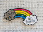 Dark Rainbow Enamel Needle Minder