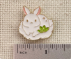 Fluffy Bunny Enamel Needle Minder
